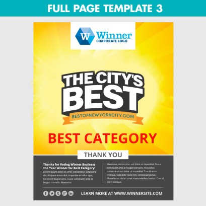 Winners full page template 3