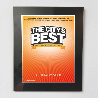 the city's best plaque
