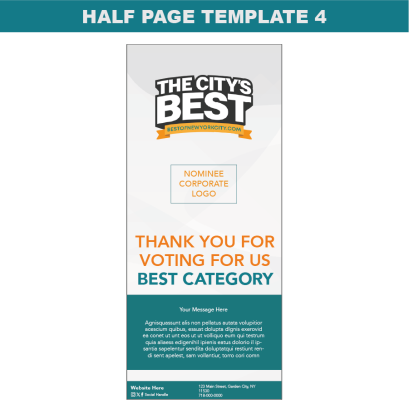 half page winners template 4
