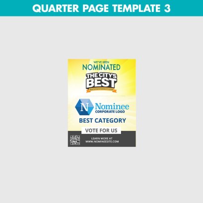 quarter page nominations ad template 3